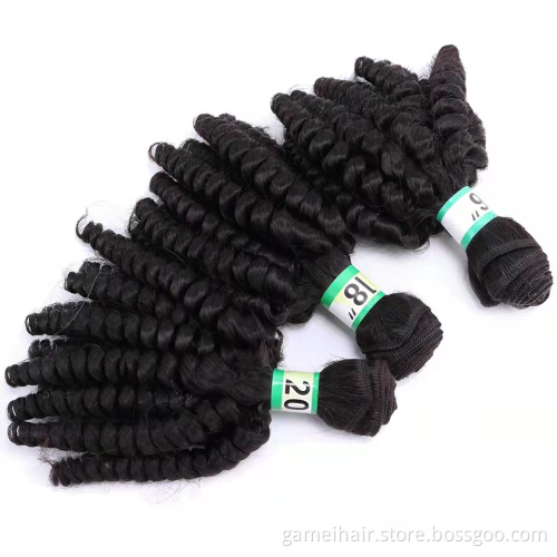 Wholesale vendors Top Quality curly 100% Peruvian virgin cuticle aligned Hair weave bundles